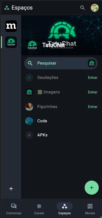 Aba Espaços