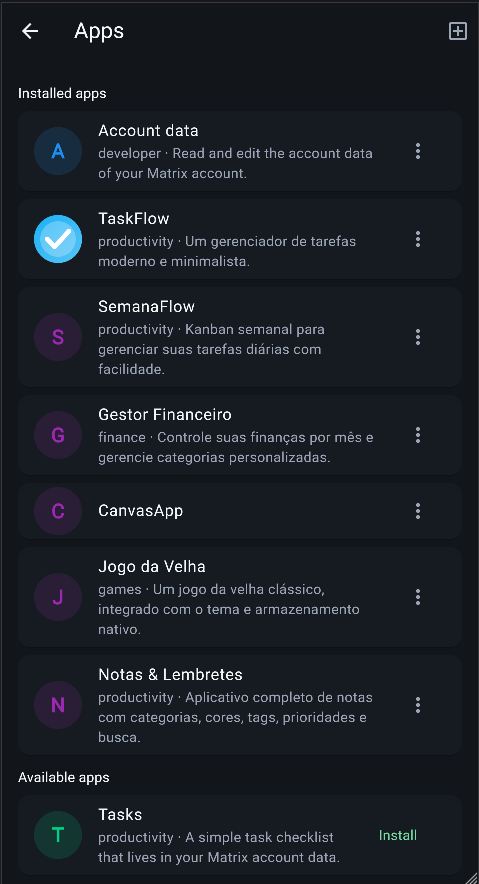 Lista de Conversas
